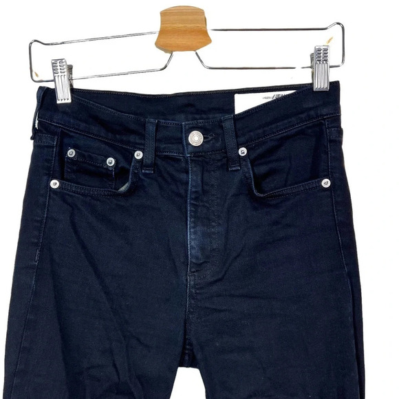 Rag and Bone Jeans Black Stovepipe Byan Dark‎ Wash Size 25 - Picture 4 of 13